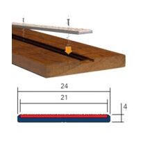 Profil insert ALU minéral largeur 24 MM PROOPLE | U24 