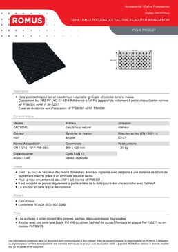 Dalles podotactiles | Tactidal-2 