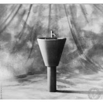 Lavabo sur pied en acier inox poli | Le tour d'eau/Euclide