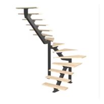 Escalier Elliot double quart tournant intermédiaire sans rampe | LAPEYRE SERVICES