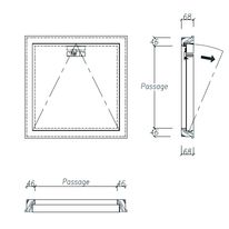 Trappe de visite CF 30 minutes jusqu'à 70 x 70 cm | Trappe de visite CF 30