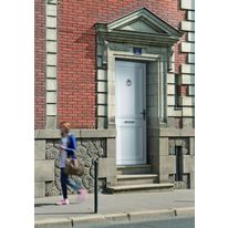 Porte d?’entrée en PVC avec moulures en aluminium | Bellis