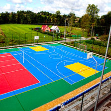 Dalles terrains multisports - garantie 15 ans | BERGO 