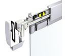 Système coulissant droit pour porte double en verre | SAFGLASS SYNCHRO