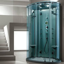 Cabine d'hydromassage ovale à deux sièges orientables | Evolution E01