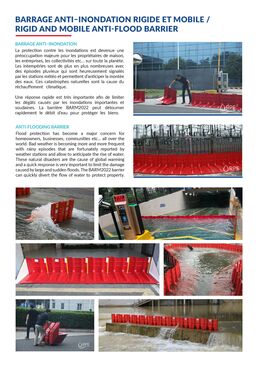 Barrage anti–inondation rigide et mobile | BARM2022