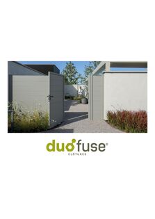Gamme de clôture et portails Duofuse Composite / PVC / Aluminium