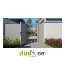 Gamme de clôture et portails Duofuse Composite / PVC / Aluminium