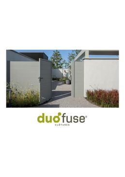 Gamme de clôture et portails Duofuse Composite / PVC / Aluminium