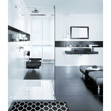 Gamme de sanitaires en noir et blanc | Memento