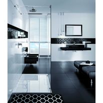 Gamme de sanitaires en noir et blanc | Memento