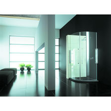 Cabine de douche vitrée aux lignes arrondies ou droites | Soft