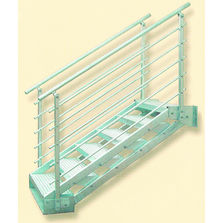 Escalier droit à structure acier | Escalier à géométrie variable