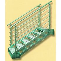 Escalier droit à structure acier | Escalier à géométrie variable