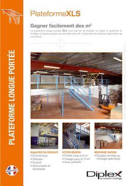 Plateforme industrielle pour création d'un étage ouvert | Plateforme XLS