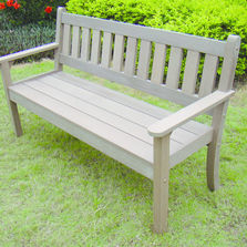 Banc en résine polymère aspect bois | Arlington