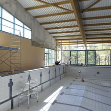 Système de cloison en plaques de plâtre pour centres aquatiques et piscines | Prégywab