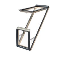 Fenêtre balcon en bois et alu RAL7016 FAKRO | FGP-V GREENVIEW
