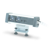 Boîtier de prises en aluminium pour bureau | Ofiblock Plus