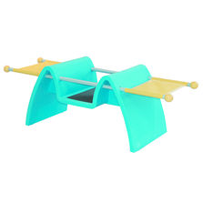 Bibliothèque pour enfants avec assises intégrées | Wooly