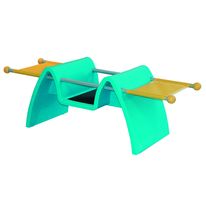 Bibliothèque pour enfants avec assises intégrées | Wooly