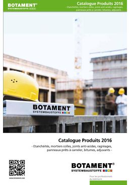 Catalogue produits Botament 2016