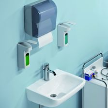 Lavabo antibactérien en porcelaine vitrifiée | HygenIQ