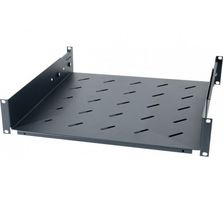 Etagère fixe universelle pour baie prof 420 / 570 mm noir | DEXLAN