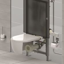 Bâti sous vide pour toilettes gravitaires | Vacuconvert Evac