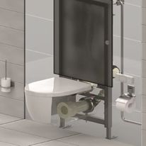 Bâti sous vide pour toilettes gravitaires | Vacuconvert Evac