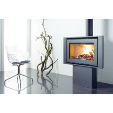 Poêle à bois à façade panoramique | Uniq32