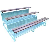 Tribune monobloc fixe ou mobile de 3 à 4 rangées | Tribunes fixes ou mobiles