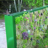 Clôture végétalisée avec substrat de culture | Bipalis Jardin Vertical