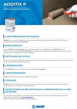 Additif thixotropant pour la membrane polyuréthane Purtop Easy | ADDITIX P