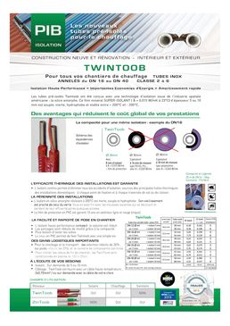 Tube inox annelé pré-isolé compact haute performance pour réseau de chaleur | TwinToob