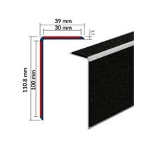 NEZ DE MARCHE MINÉRAL AVEC CONTREMARCHE NO3AM 39 X 110,8 MM PROOPLE | WATTELEZ 