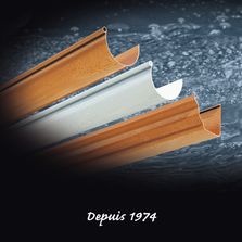 Gouttière plastique métallisé pour assemblage collée ou avec joints | Cupraelite Steel GRN125