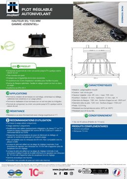 Plots autonivelants ESSENTIEL pour dalles