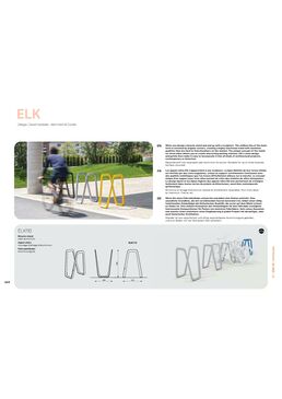 Appui-vélos pour espaces urbains | ELK 