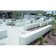 Banquette en pierre reconstituée pour l'aménagement urbain | Banquette Sitinao
