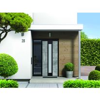 Porte d'entrée monobloc en aluminium en nombreux décors à serrure 6 points | Prestige Nature Tradition