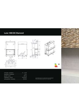 Cheminée à bois double coin et vitre escamotable | Luna Diamond 1000DC MDesign 