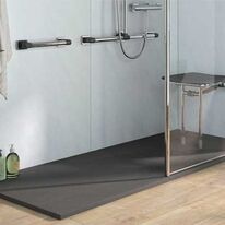 Paroi de douche fixe chromée | Level Best 