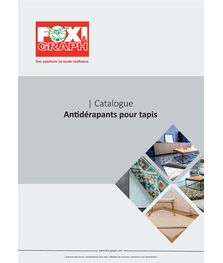 Catalogue | Antidérapants pour tapis