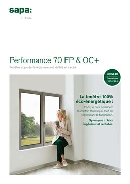 Fenêtre minimaliste à ouvrant caché haute performance | Performance 70 OC+ TH+