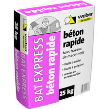 Béton à prise rapide prêt à l'emploi | Weber béton
