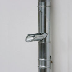 Récupérateur d'eau pluviale en zinc naturel | Récupérateur d'eau