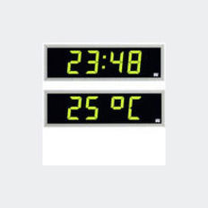 Horloge à affichage alternatif de l&#8217;heure et de la température pour extérieur | Segmex
