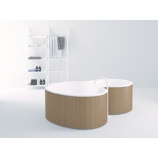 Baignoire courbe avec tablier en contreplaqué | Baignoire DR