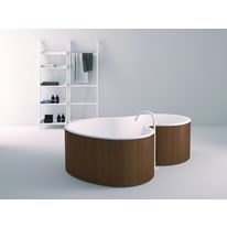 Baignoire courbe avec tablier en contreplaqué | Baignoire DR